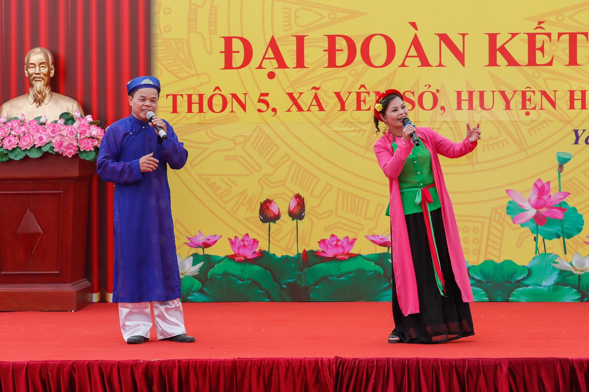 Tiết mục văn nghệ tại Ngày hội.