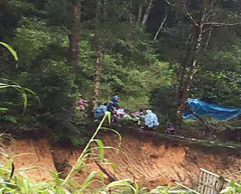 Hiện trường xảy ra vụ việc.