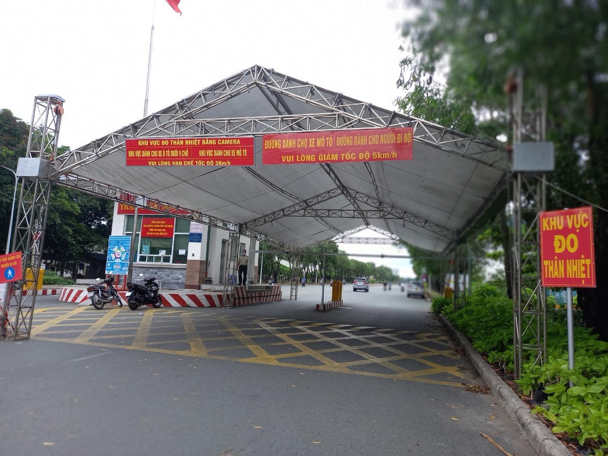 Khu chế xuất Tân Thuận (quận 7) TPHCM kiểm soát chặt chẽ phòng, chống dịch Covid-19.