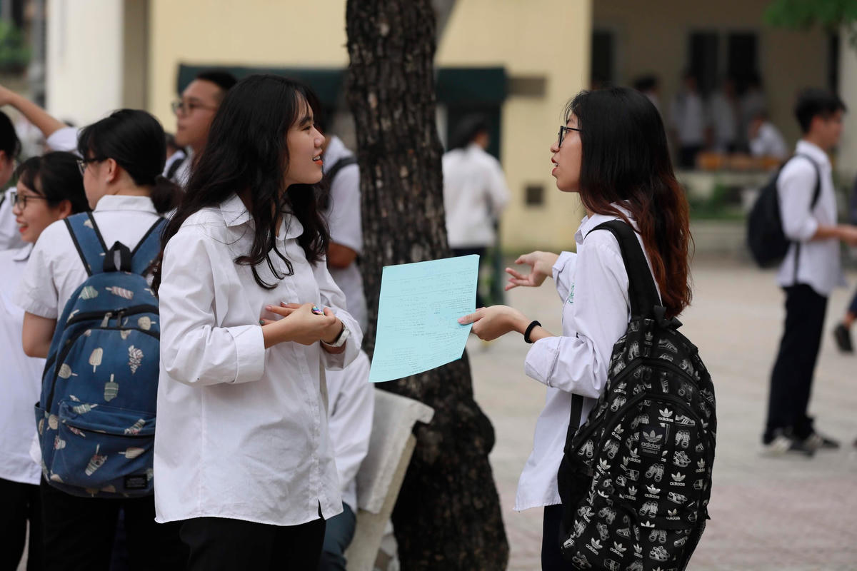 Thí sinh tham gia thi THPT quốc gia 2019.