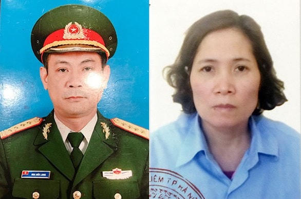 Bị cáo Hoa Hữu Long và vợ là Cao Thị Kim Loan. Nguồn: tuoitre.vn.