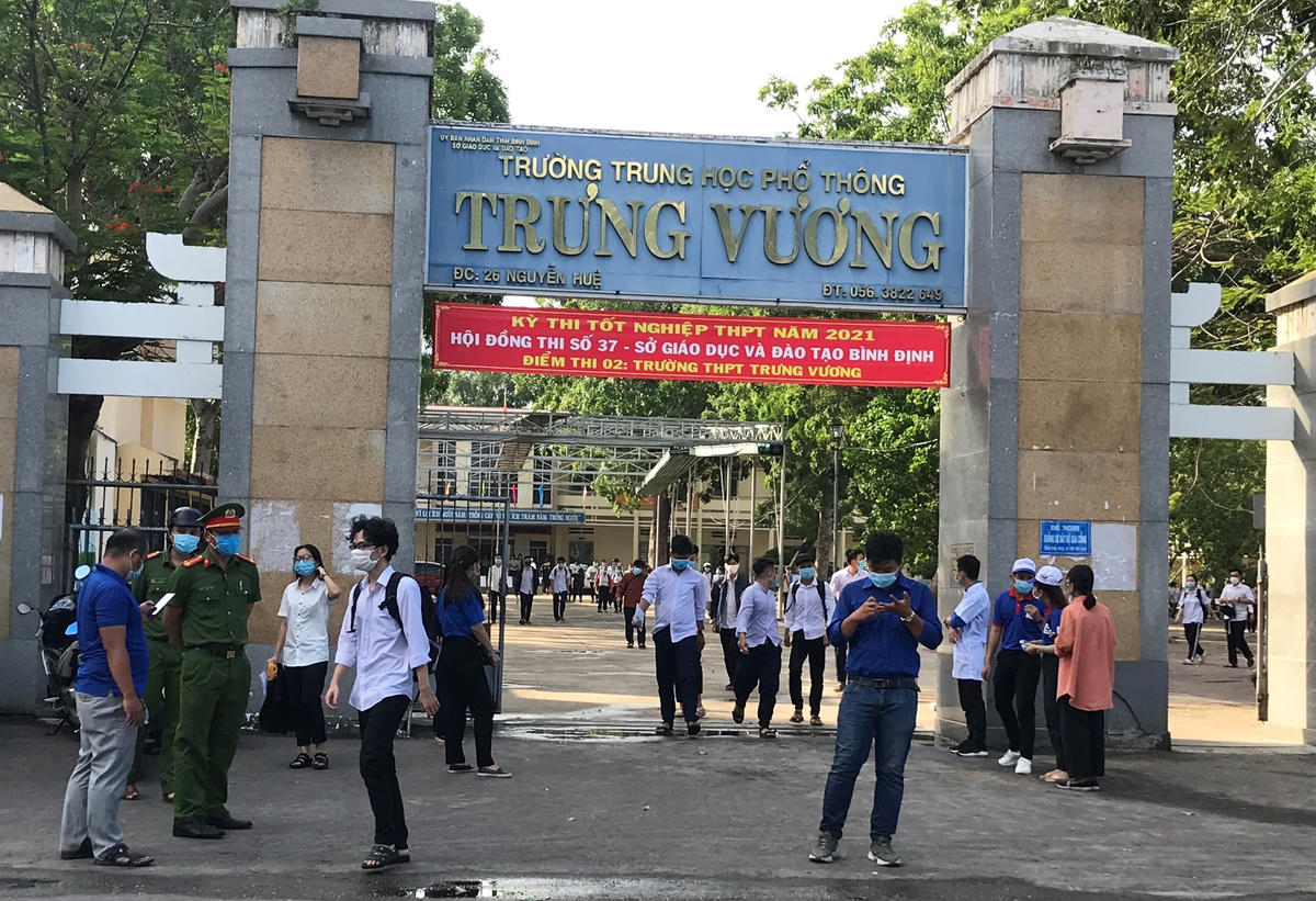 Điểm thi số 2 - Trường THPT Trưng Vương , TP Quy Nhơn, Bình Định (Hội đồng thi số 37).