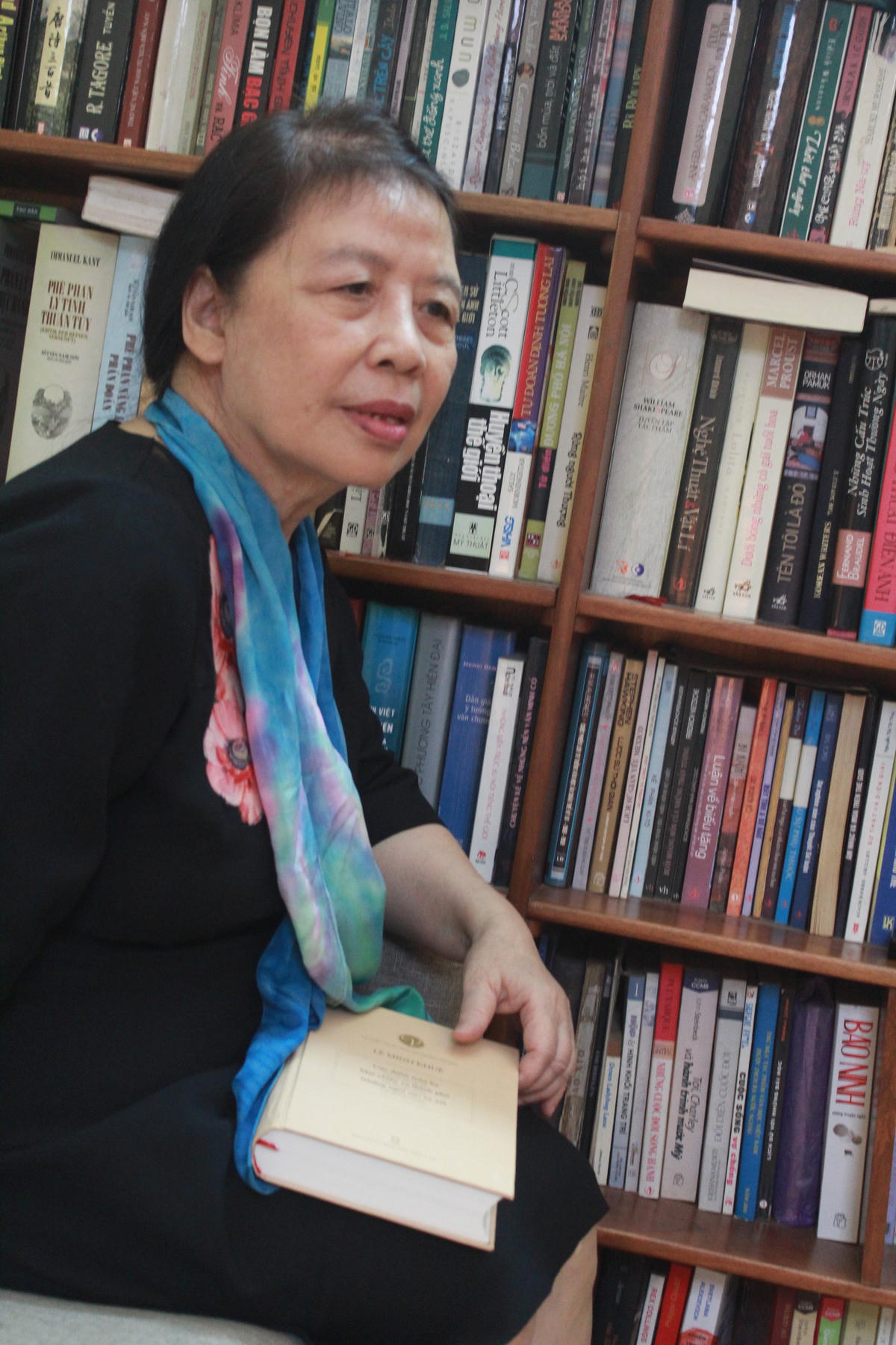Nhà văn Lê Minh Khuê. Ảnh: Hoàng Thu Phố.