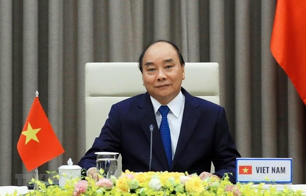 Thủ tướng Nguyễn Xuân Phúc phát biểu. (Ảnh: TTXVN).