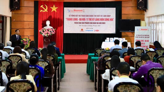 Quang cảnh lễ tổng kết và trao giải cuộc thi.
