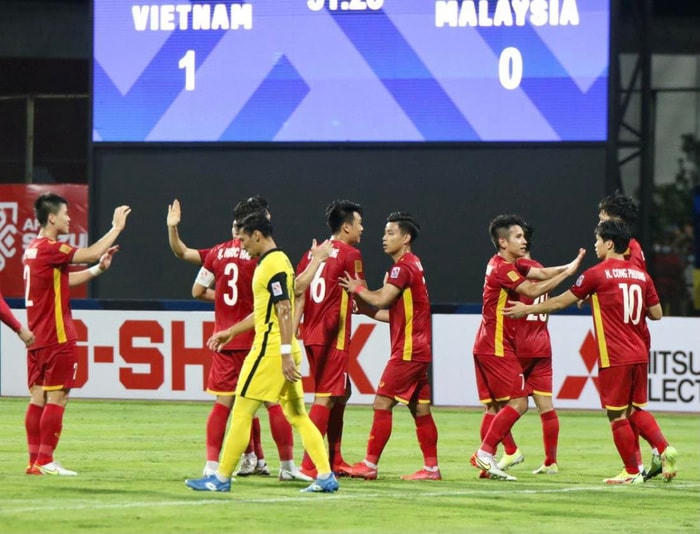 Các tuyển thủ VIệt Nam đã thể hiện sự vượt trội trước tuyển Malaysia.