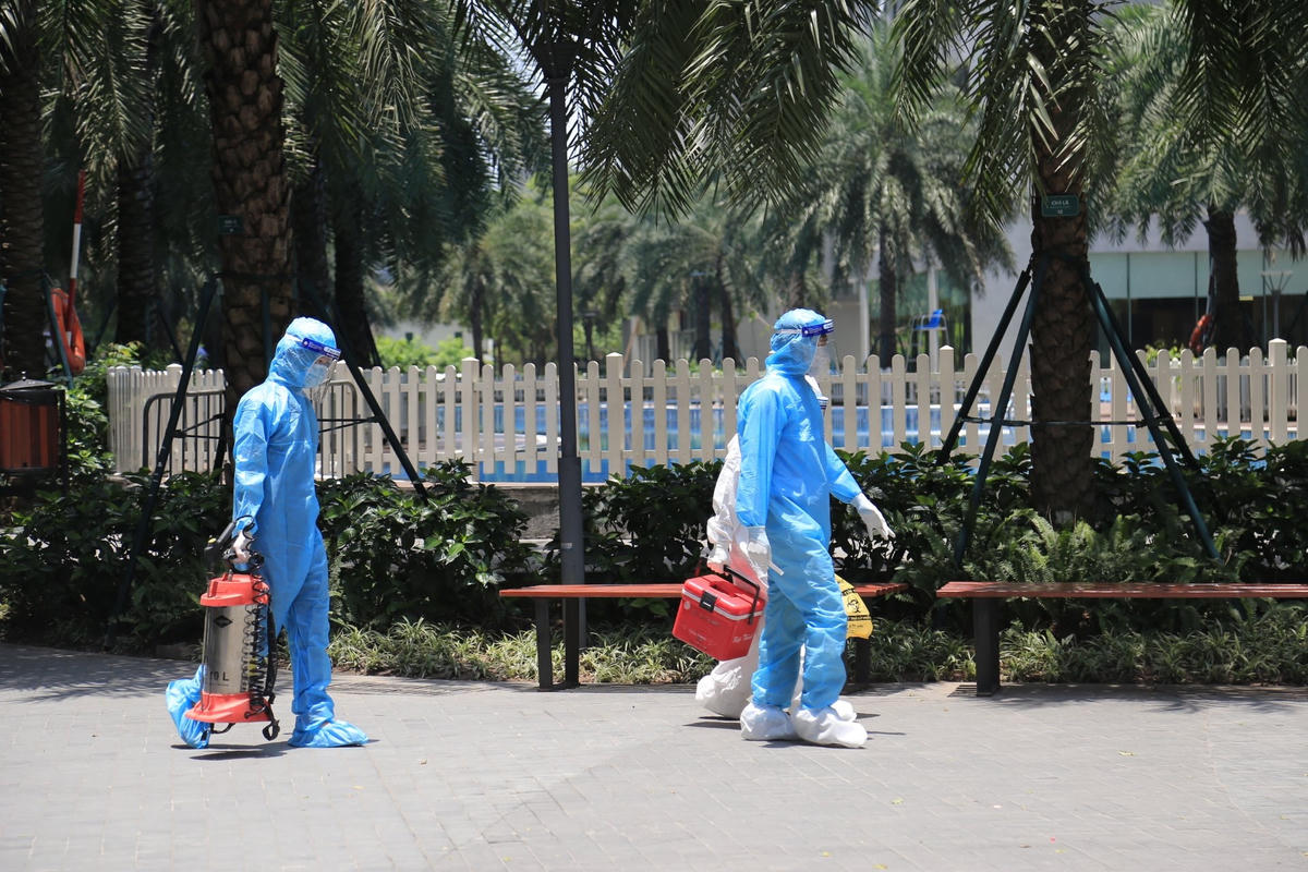 Hà Nội: Cách ly toà Park 10 khu đô thị Time city