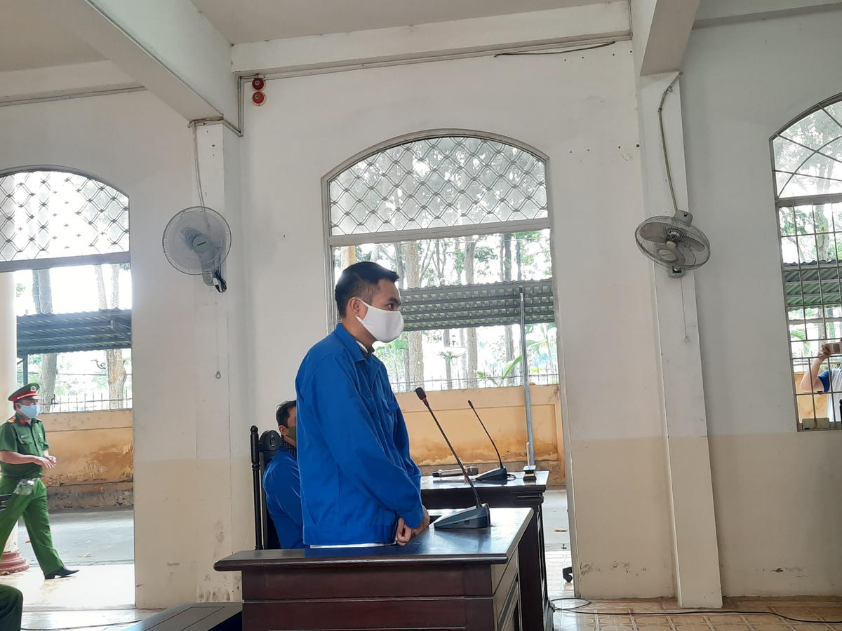 Bị cáo Quý tại phiên tòa.