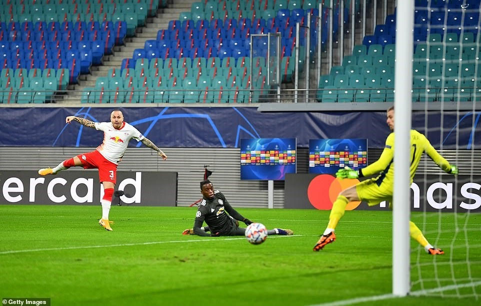 RB Leipzig đã có khởi đầu hoàn hảo ở trận cầu 'sinh tử' với Manchester United. (Nguồn: Getty Images).