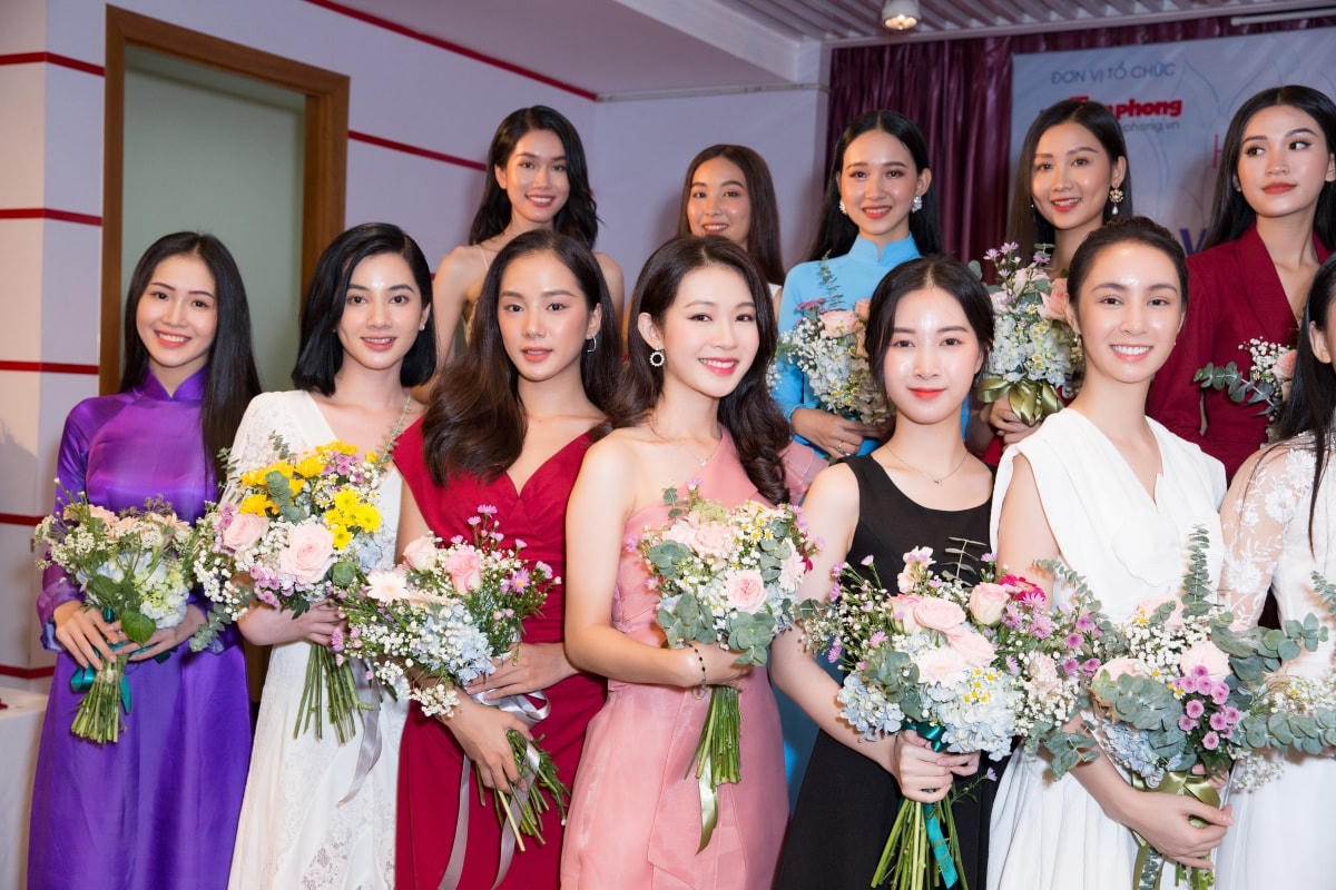 Dàn thí sinh Hoa hậu Việt Nam 2020.