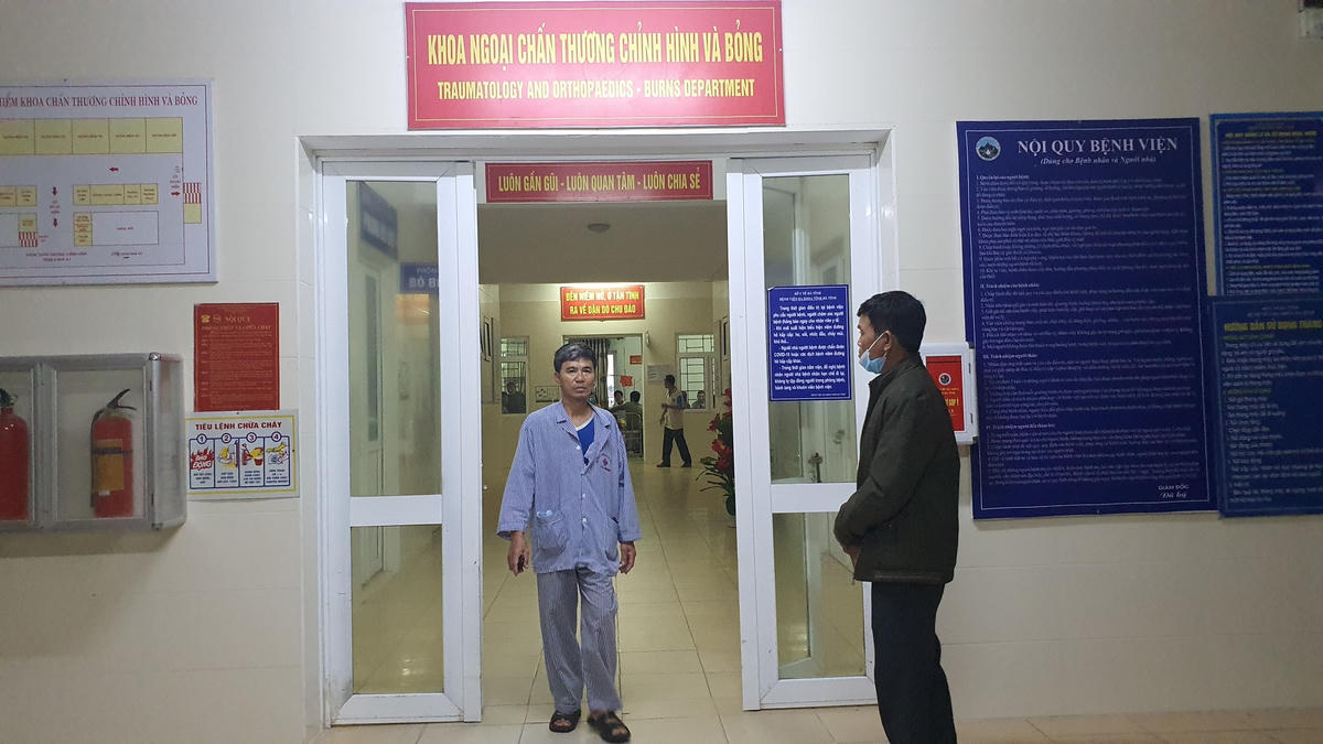Khoa Chấn thương chỉnh hình và bỏng, nơi bệnh nhân H. điều trị.