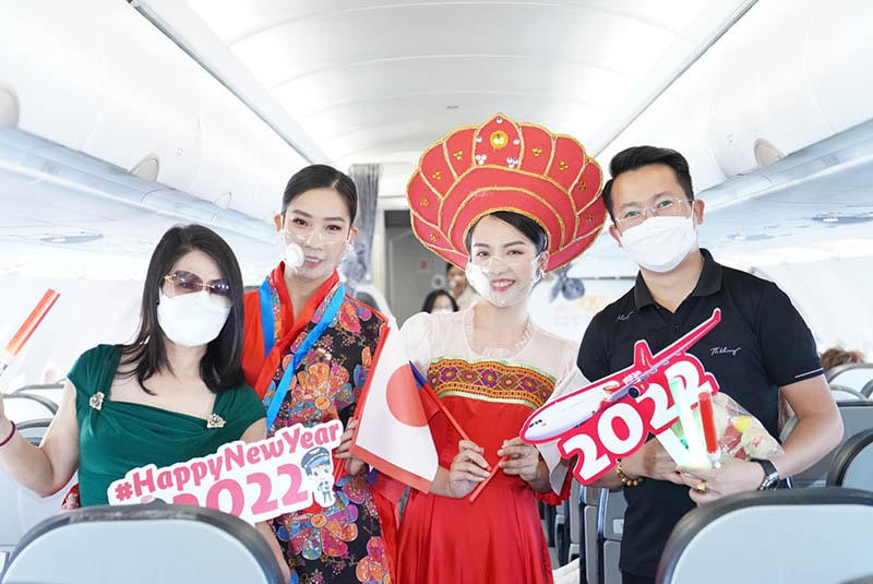 Đón chào năm mới 2022 đặc biệt trên độ cao 10.000m cùng Vietjet