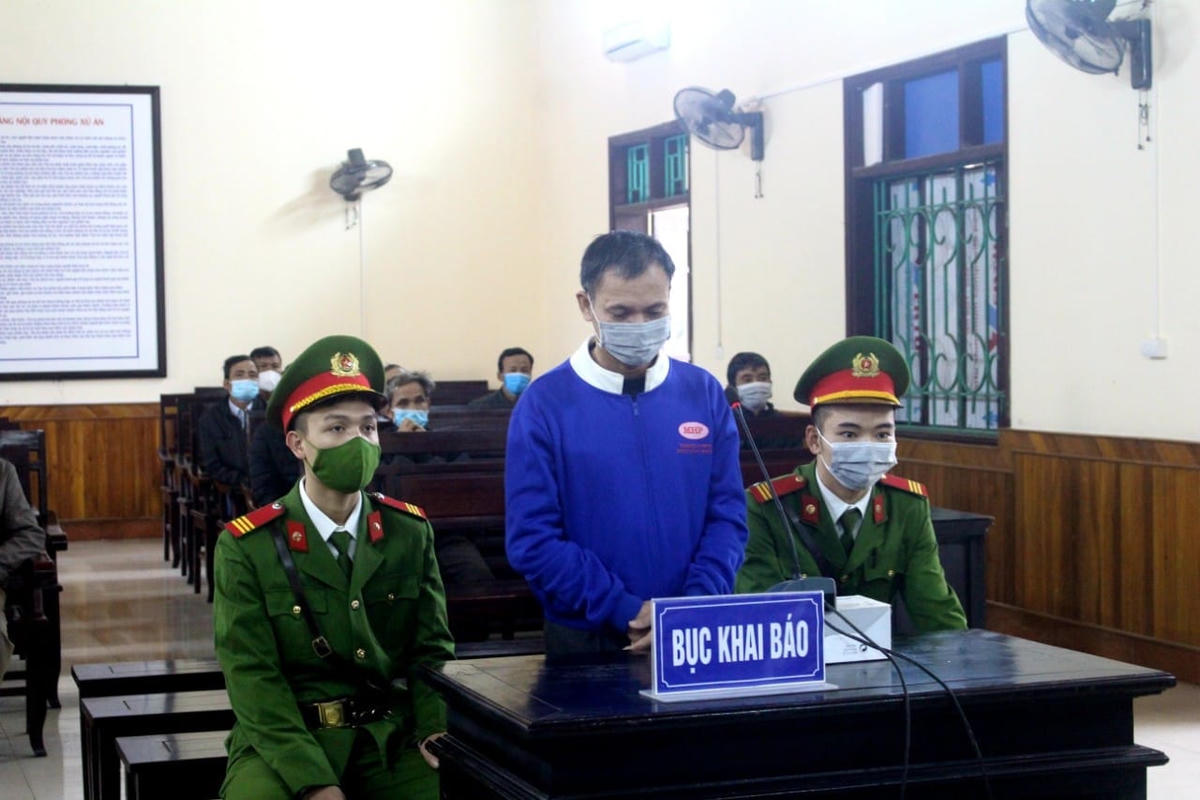 Bị cáo Lê Văn Thìn tại phiên xử.