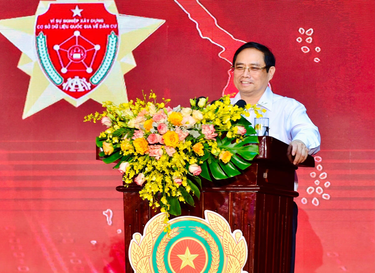 Thủ tướng Chính phủ Phạm Minh Chính phát biểu tại hội nghị. Ảnh: VGP/Nhật Bắc.