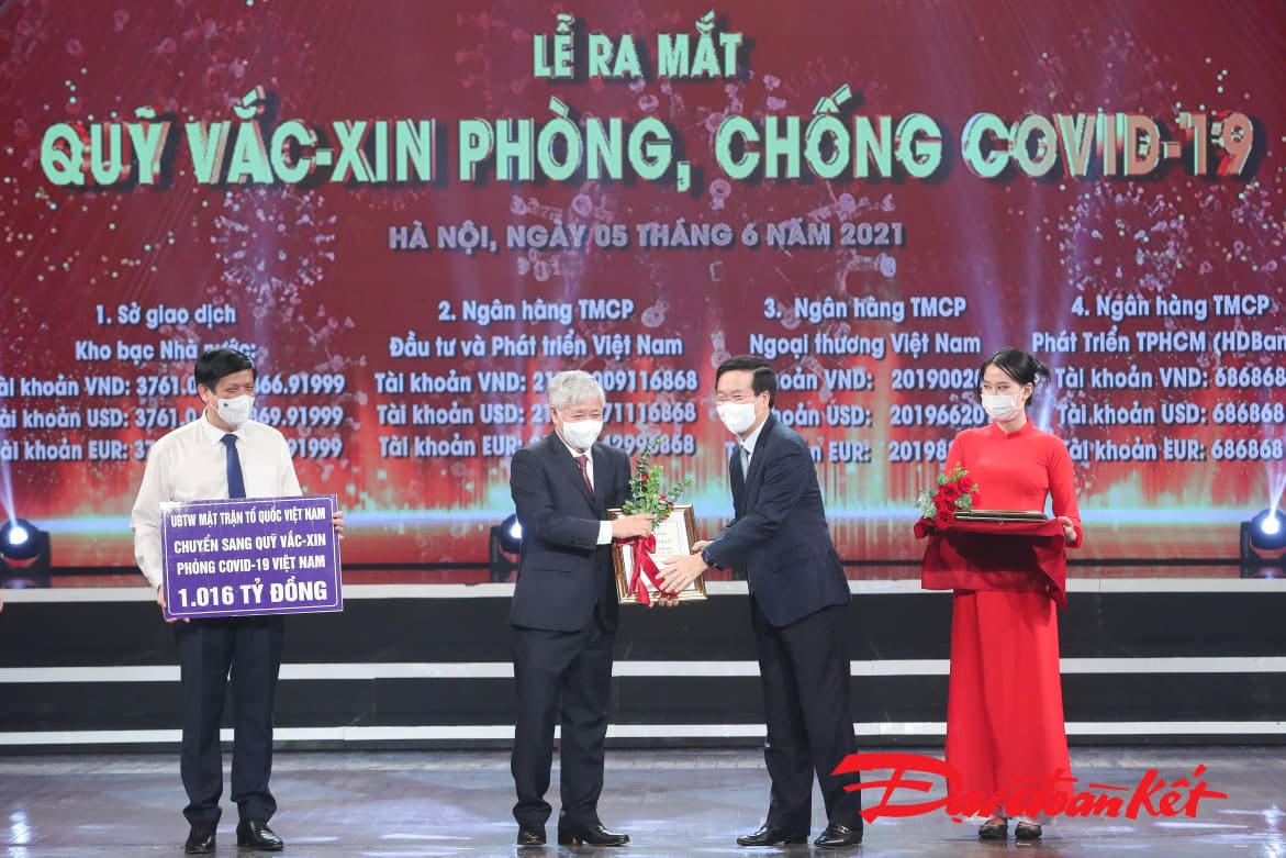 Ra mắt Quỹ Vaccine phòng, chống Covid-19: Chung tay đẩy lùi đại dịch 