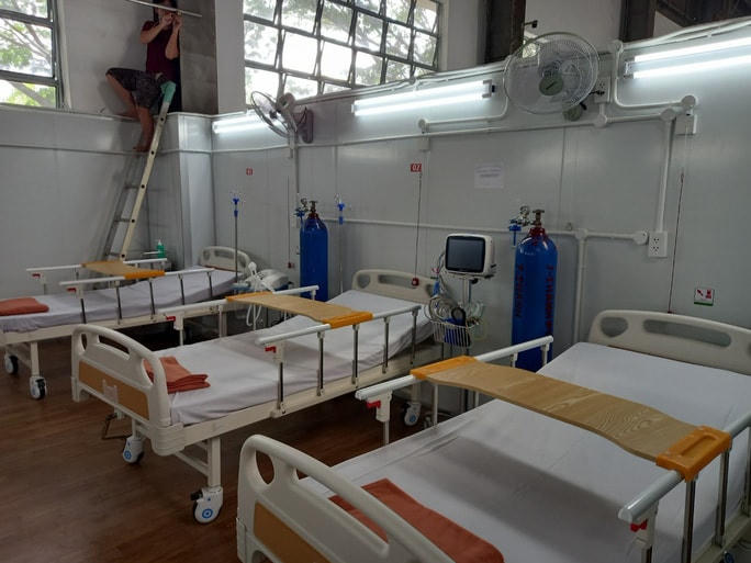 Bệnh viện dã chiến số 16 (Quận 7) đã đi vào hoạt động.