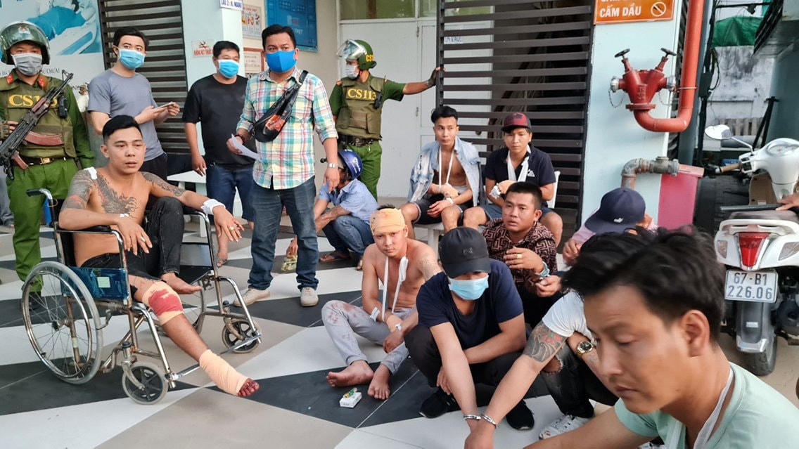 Nhóm đối tượng đang bị cơ quan chức năng tạm thời giam giữ