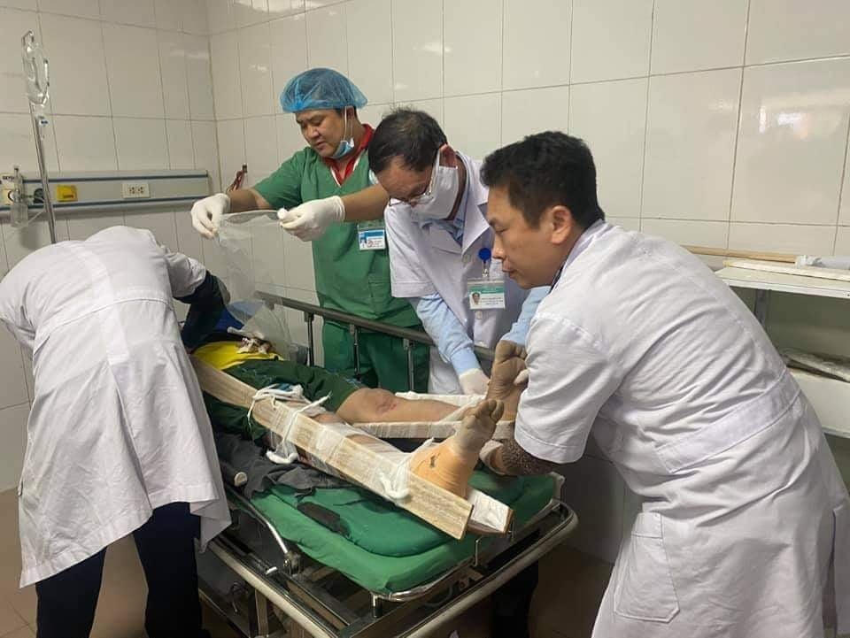 Vụ tai nạn đã khiến hầu hết các nạn nhân bị gãy chân tay, đa chấn thương.