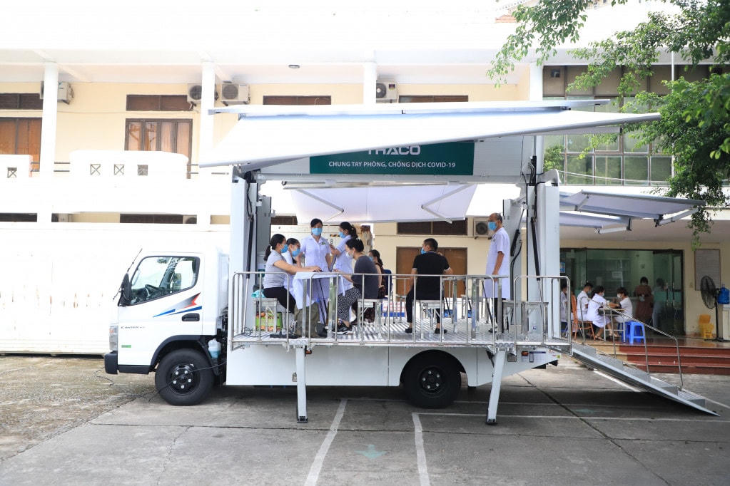 CDC Quảng Ninh đưa vào vận hành xe chuyên dụng phục vụ tiêm chủng lưu động. Ảnh: CDC Quảng Ninh.