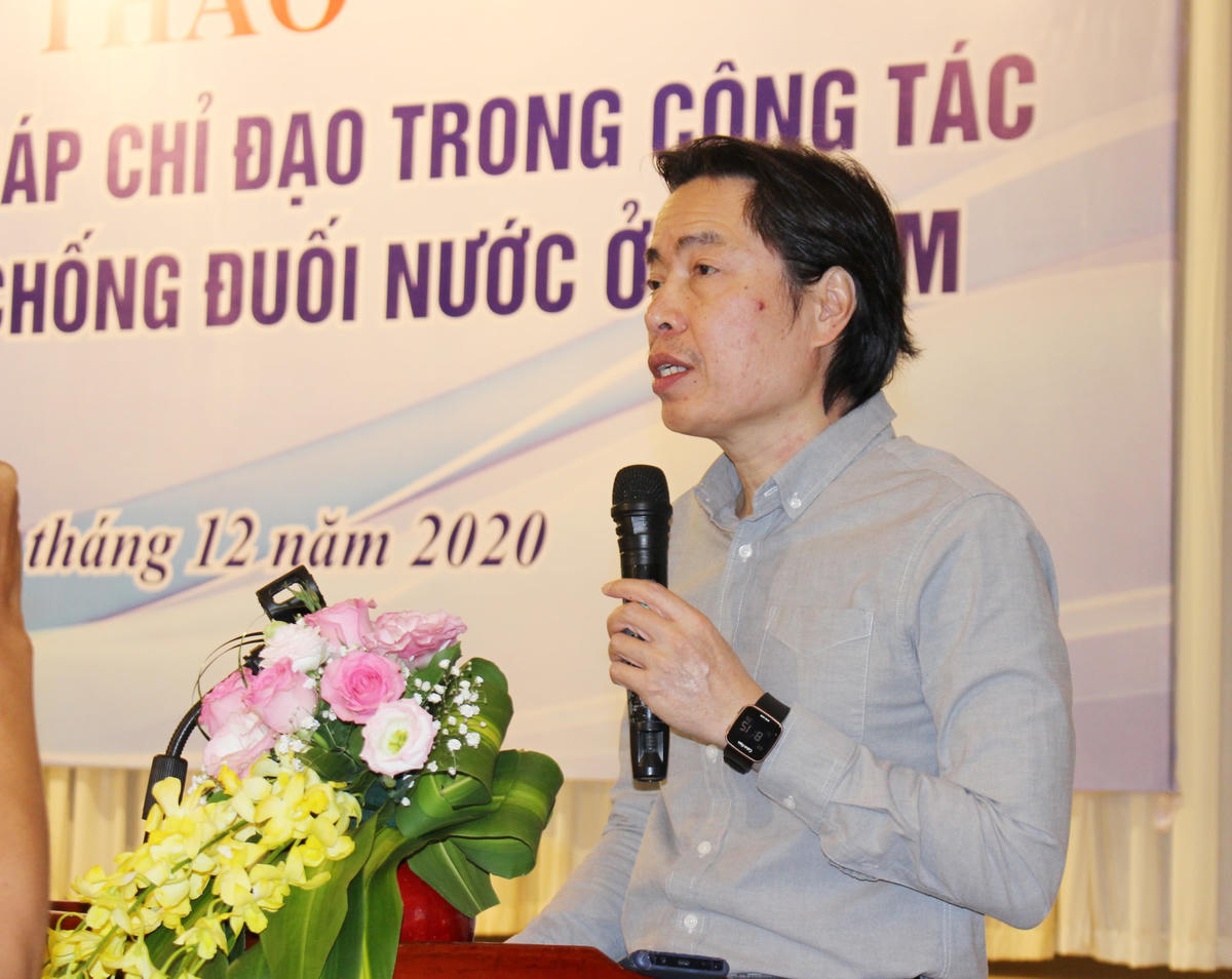 Ông Đặng Hoa Nam, Cục trưởng Cục Trẻ em Bộ LĐTB&XH phát biểu tại Hội thảo.
