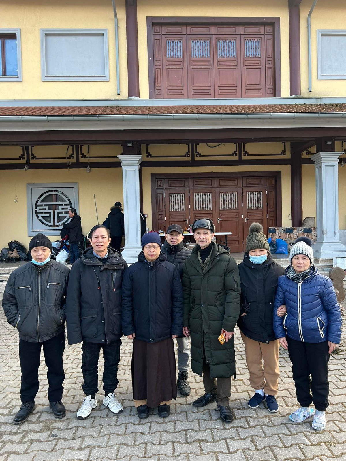 Mái ấm trong chùa Nhân Hòa ( Ba Lan) dành cho đồng bào chạy nạn. Ảnh: NVCC.