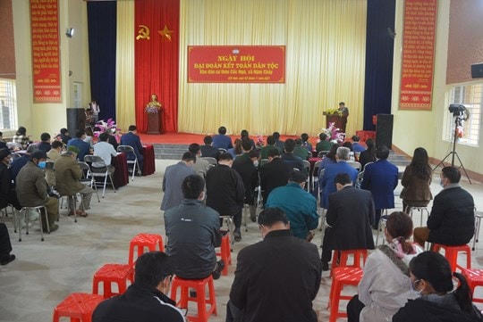 Quang cảnh ngày hội tại thôn Cốc Ngù, xã Nậm Chảy, huyện Mường Khương.