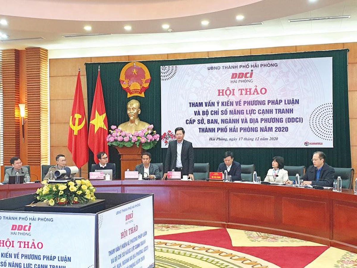 Hải Phòng hội thảo, xây dựng bộ tiêu chí đánh giá năng lực điều hành cấp sở, UBND cấp quận, huyện.