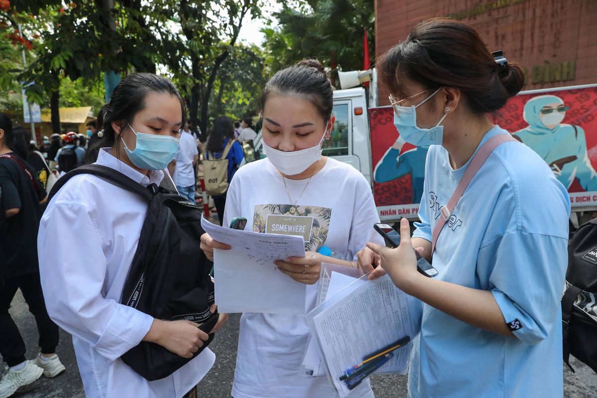Thí sinh dự thi tốt nghiệp THPT 2021. (Ảnh Phạm Quang Vinh).
