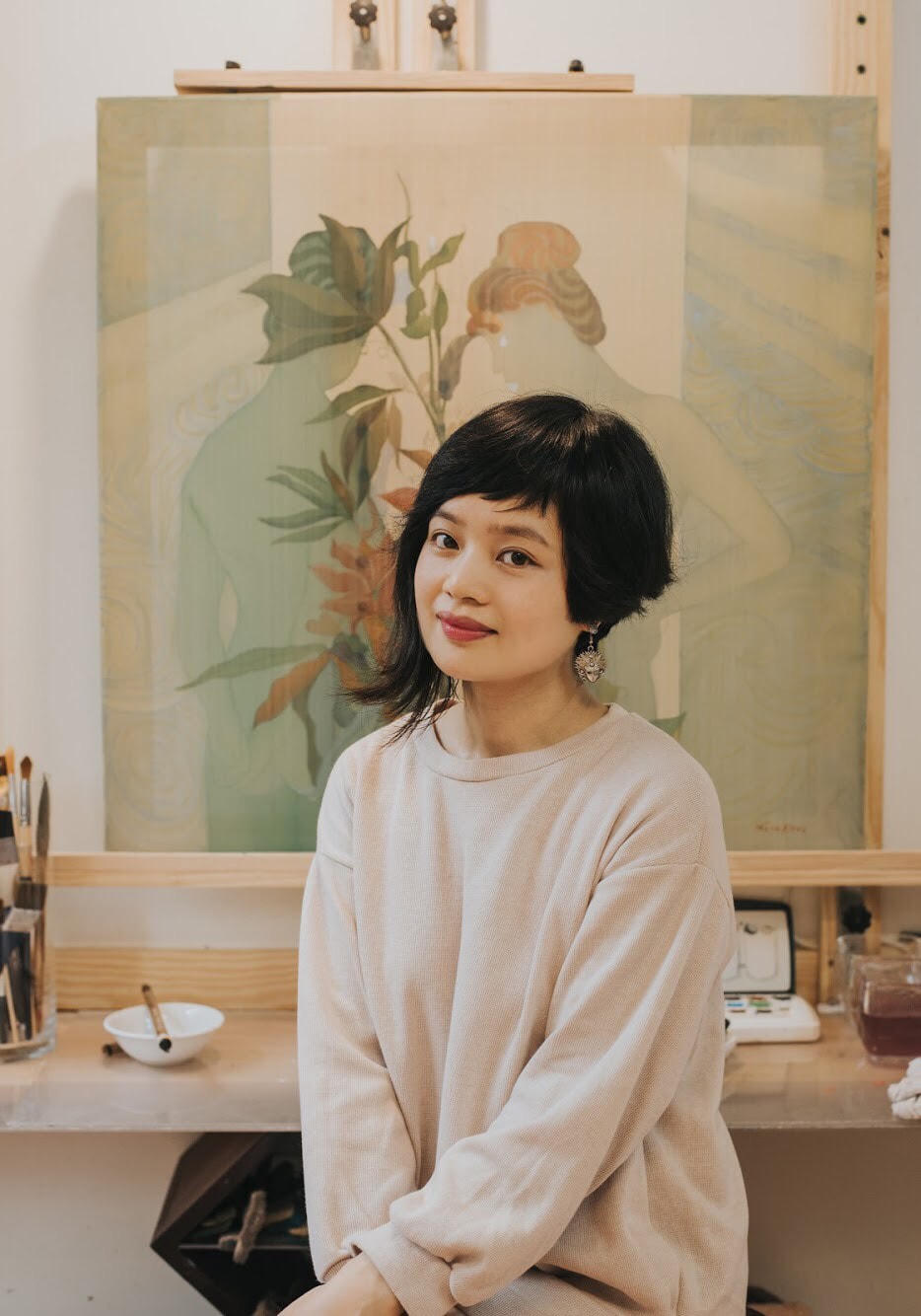 Họa sĩ Nguyễn Thu Hương.