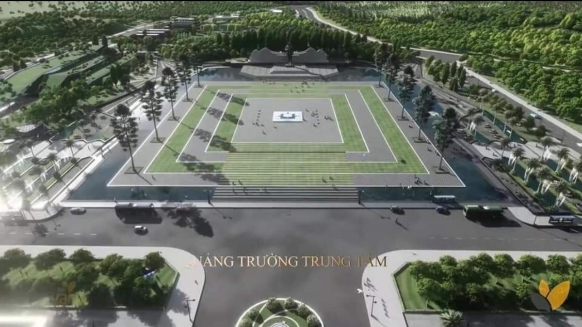 Phối cảnh tượng đài Bác Hồ tại TP Phú Quốc.