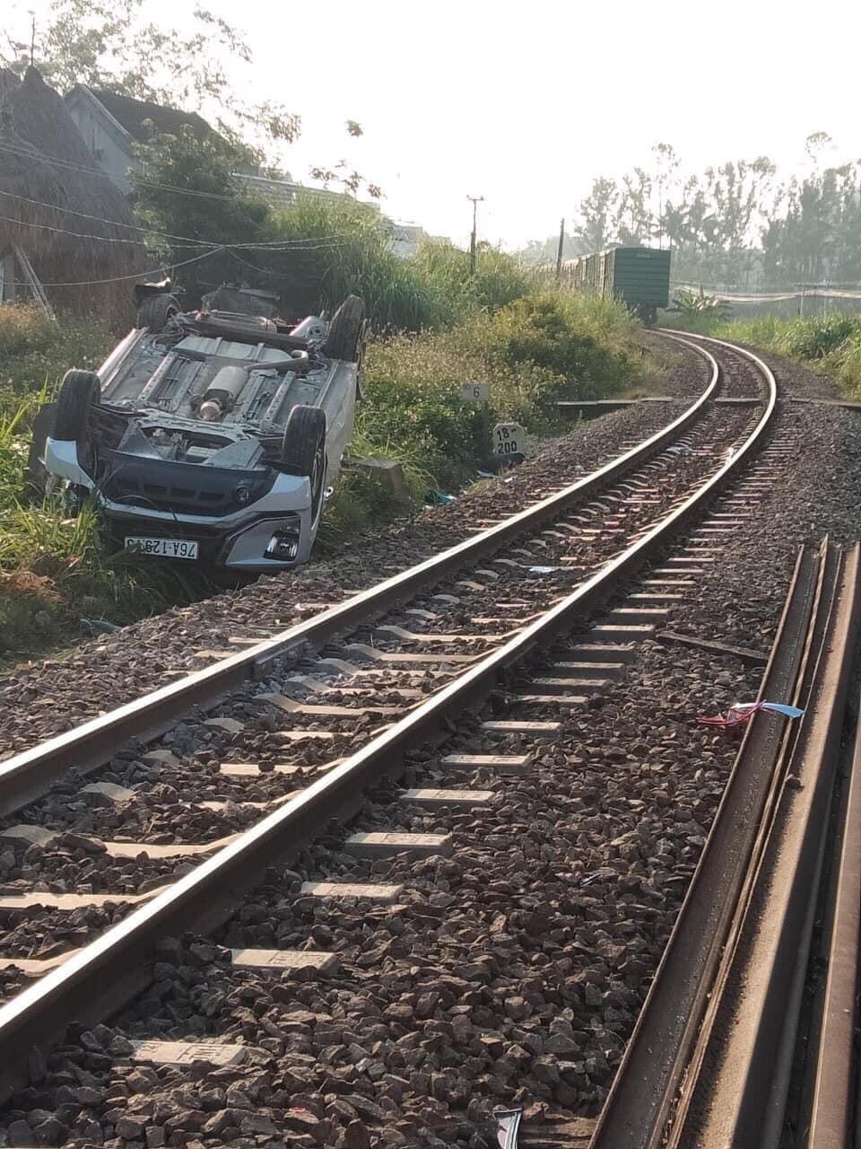 Hiện trường vụ tai nạn đường sắt tại Km 901+580.