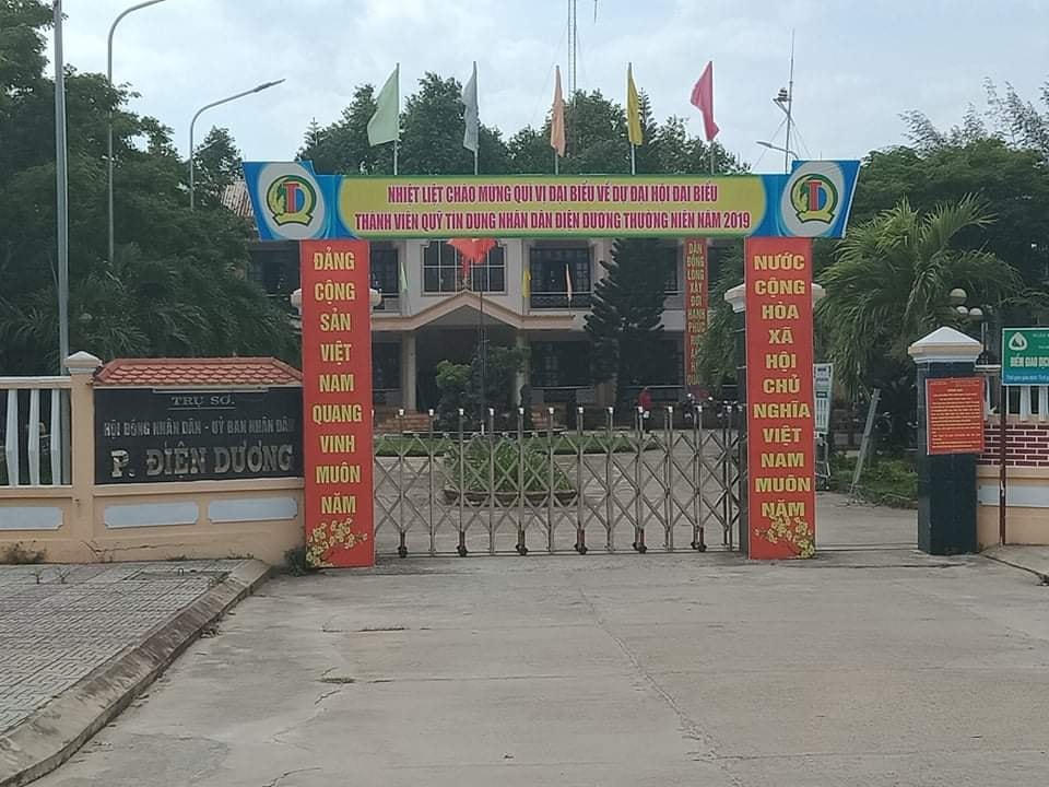 Trụ sở UBND phường Điện Dương.