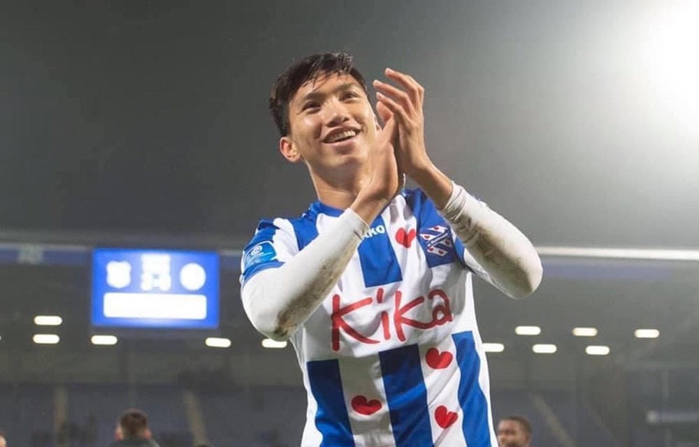 Đoàn Văn Hậu trong màu áo SC Heerenveen. (Ảnh: SC Heerenveen).