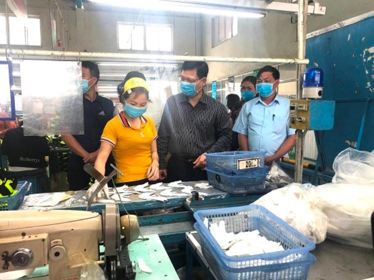 MTTQ tỉnh Phú Thọ khảo sát về công tác phòng, chống dịch bệnh Covid-19, an toàn vệ sinh thực phẩm tại huyện Đoan Hùng.