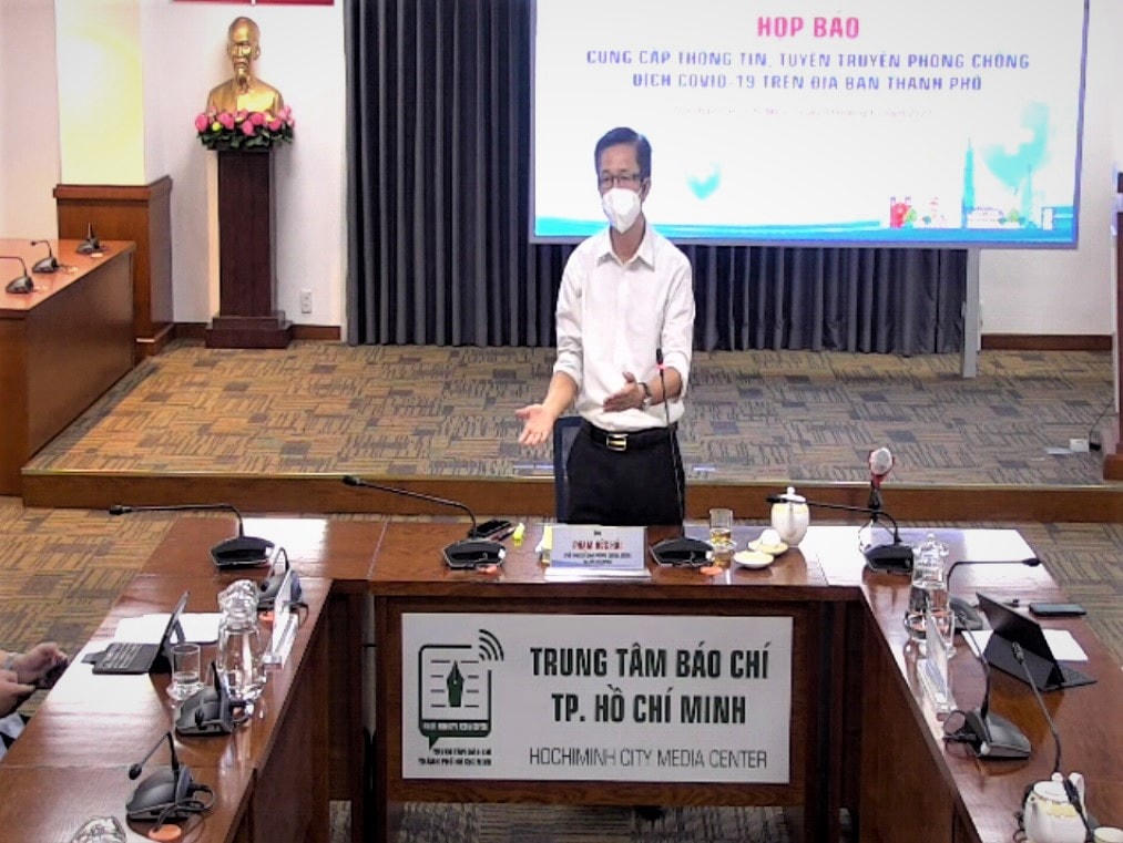 ông Phạm Đức Hải, người phát ngôn Ban Chỉ đạo phòng chống dịch TP HCM.