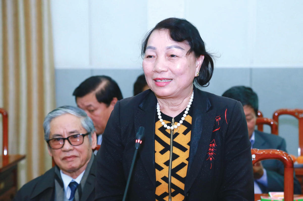 Bà Hà Thị Liên,  nguyên Phó Chủ tịch UBTƯ MTTQ Việt Nam.