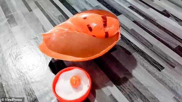 Cận cảnh viên ngọc quý được tìm thấy.