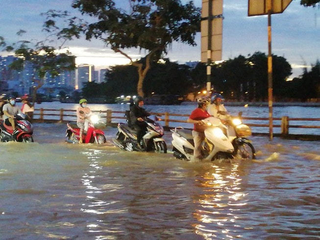 Nguy cơ ngập úng có thể xảy ra ở vùng trũng thấp.