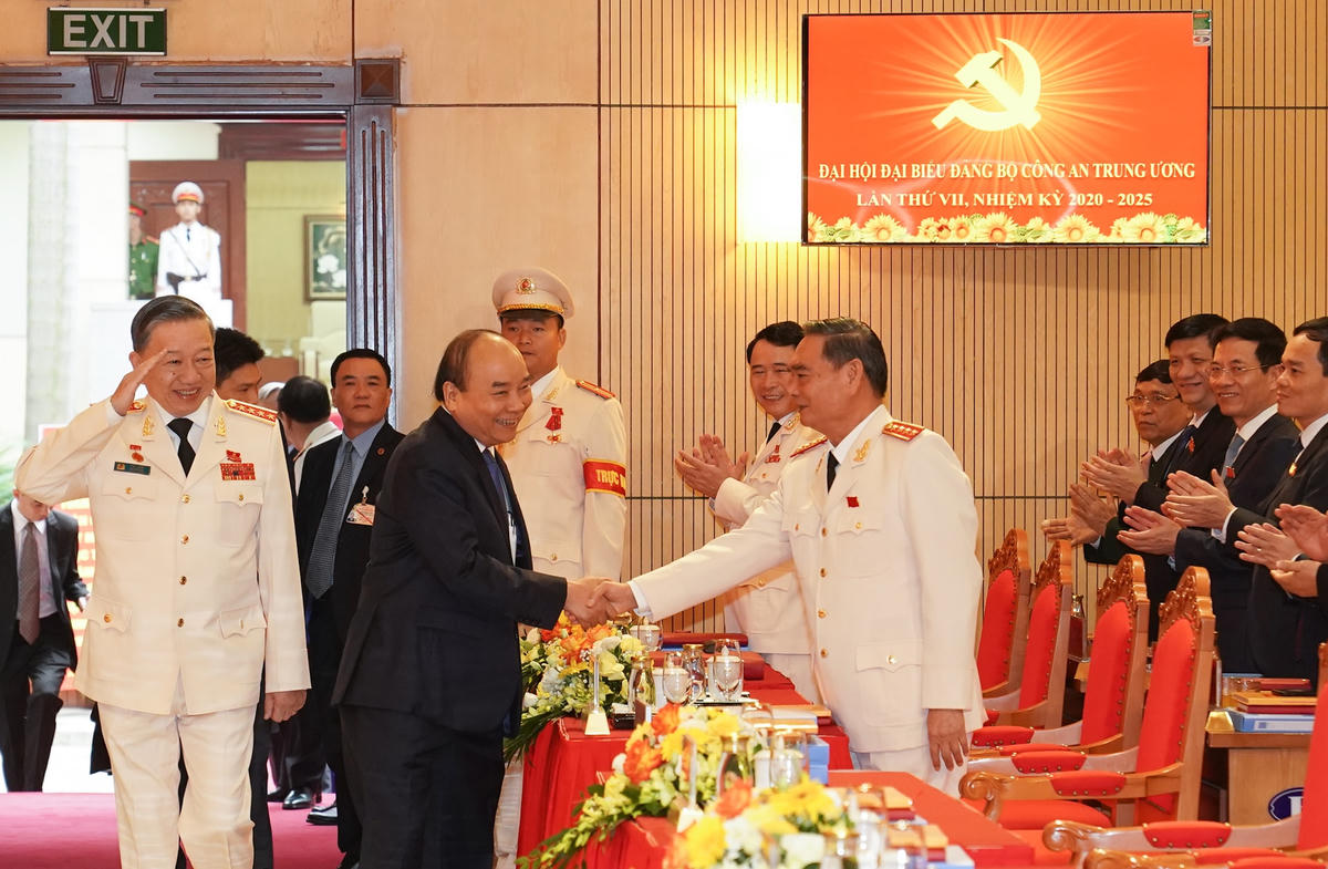 Thủ tướng Nguyễn Xuân Phúc tới dự Đại hội. Ảnh: VGP.
