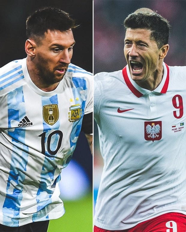 Messi và Lewandowski sẽ có dịp so tài ở World Cup 2022. (Nguồn: Getty Images)