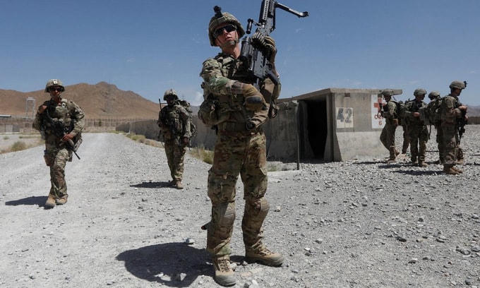 Lính Mỹ tuần tra tại Afghanistan năm 2018. Ảnh: Reuters.
