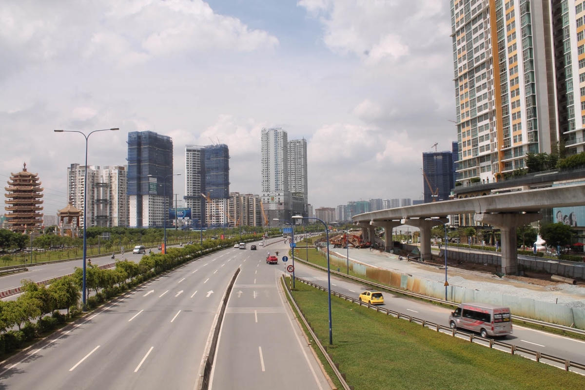 Xa lộ Hà Nội đoạn qua TP Thủ Đức thuộc TP HCM.