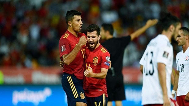 Tây Ban Nha tìm lại niềm vui bằng chiến thắng đậm 4-0. (Nguồn: Getty Images)