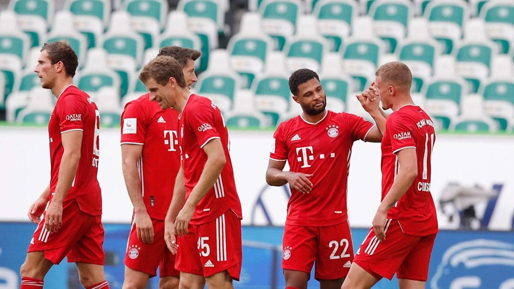...khi Michael Cuisance (số 11) ghi bàn thắng nhân đôi cách biệt. (Nguồn: FcBayern).
