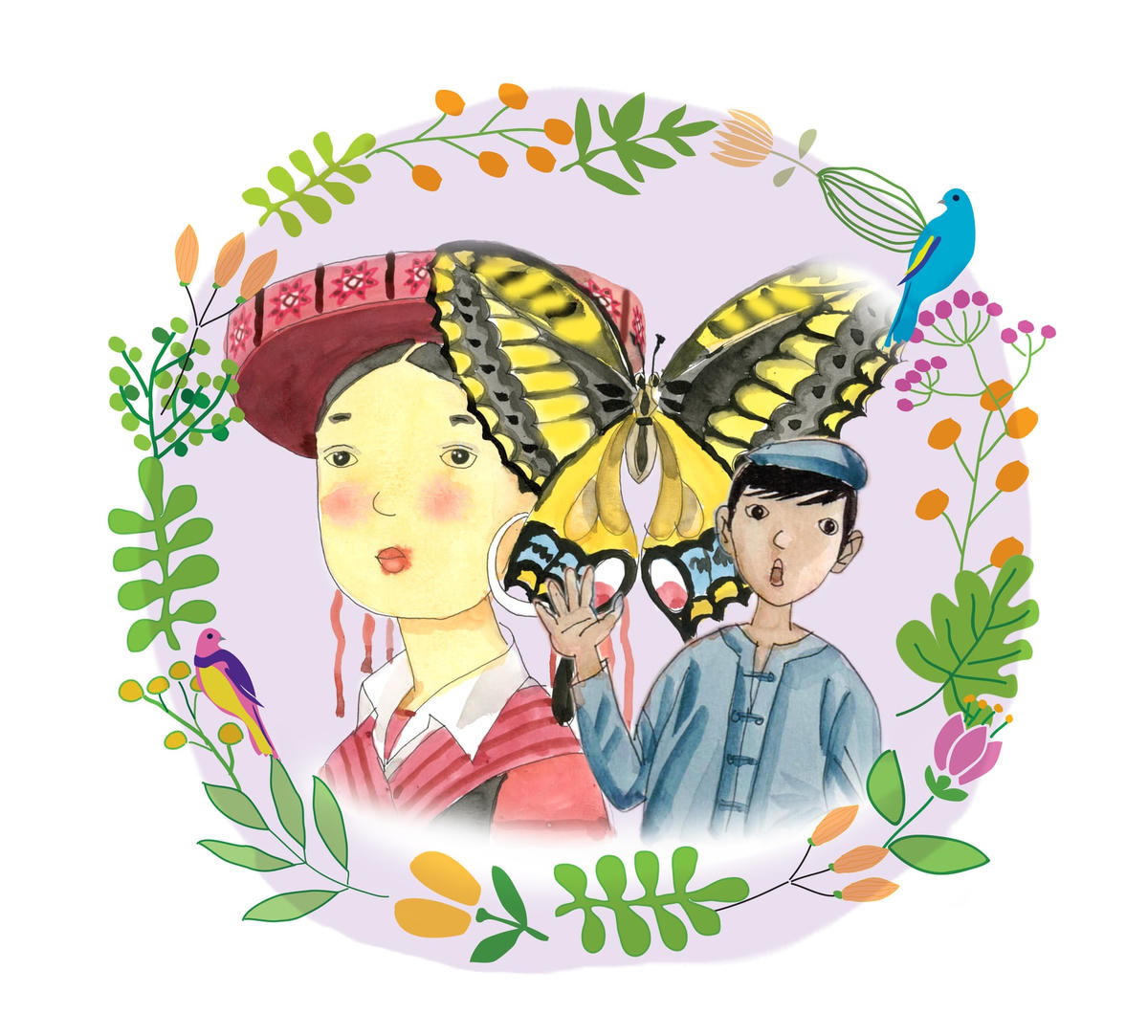 Tranh minh họa của họa sĩ Ngô Xuân Khôi.  