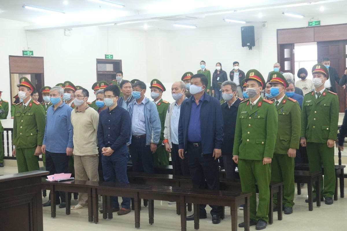Các bị cáo trong vụ án Ethanol Phú Thọ.