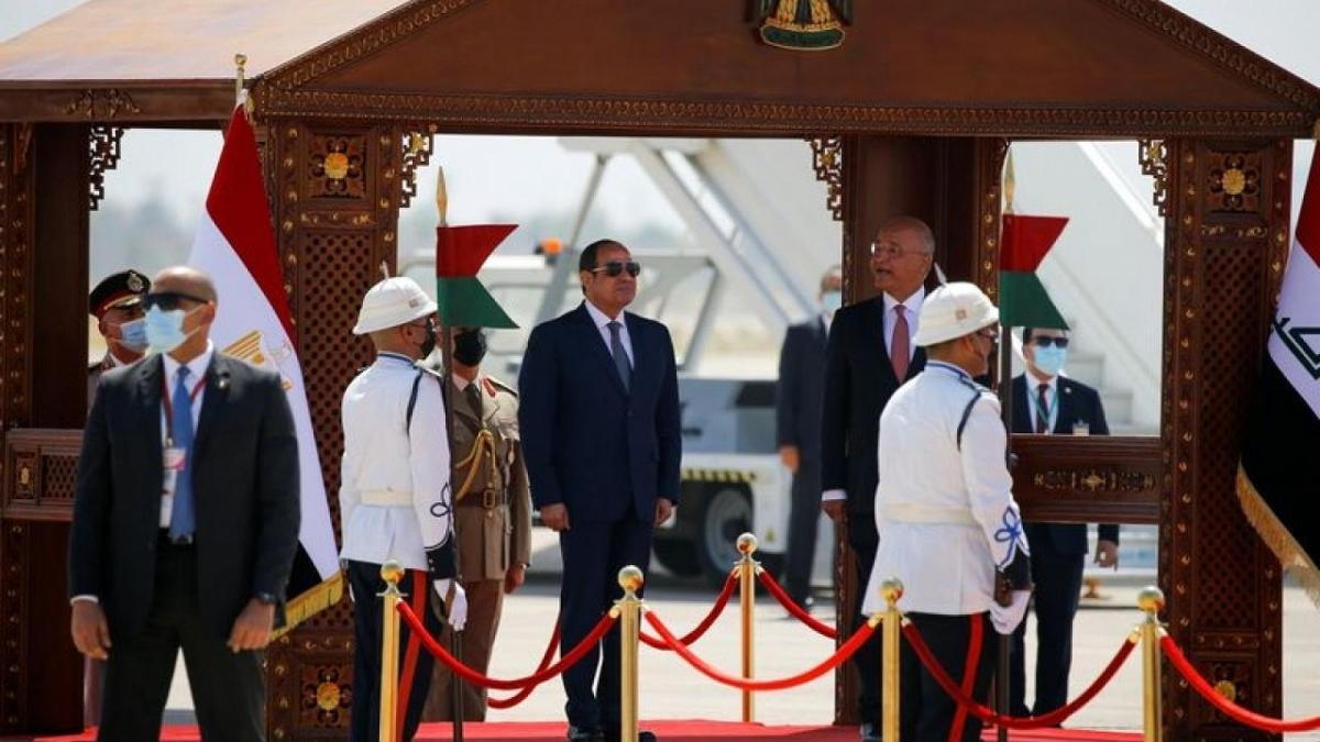 Tổng thống Ai Cập Abdel Fattah al-Sisi tới Baghdad thực hiện chuyến thăm song phương và dự Hội nghị cấp cao Ai Cập - Iraq – Jordan.