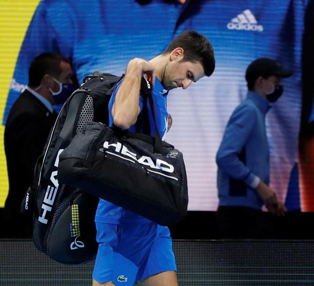 Djokovic lỡ cơ hội san bằng kỷ lục của Roger Federer. (Nguồn: AP).