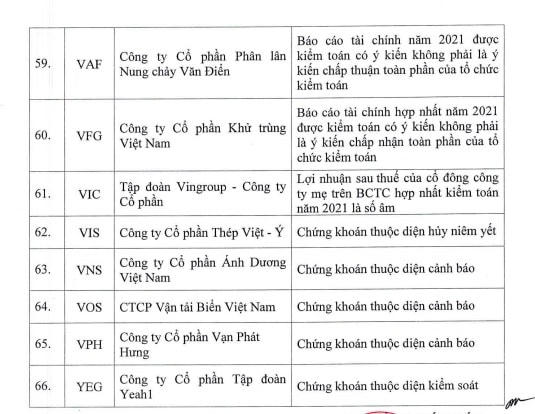 66 mã chứng khoán không đủ điều kiện giao dịch ký quỹ vì lợi nhuận âm