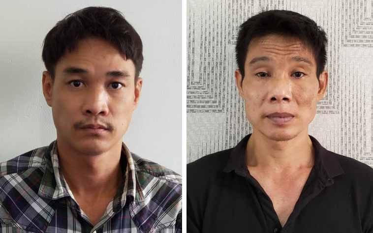 2 đối tượng tại cơ quan công an.